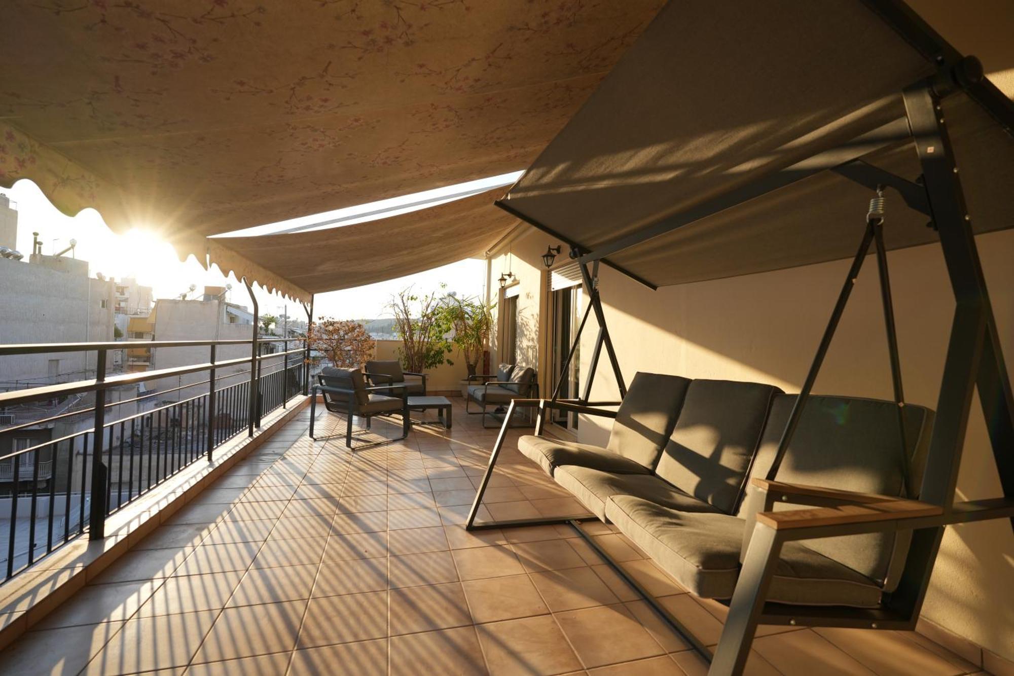 Ferienwohnung Modern Athenian Penthouse Exterior foto